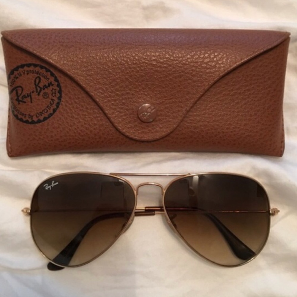 Ray Ban Brown Gradient Aviators